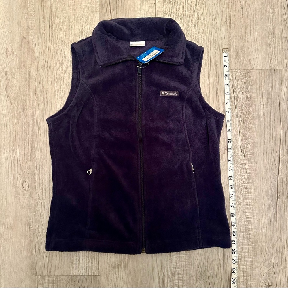 Columbia Women's Navy Fleece Vest NWT - Picture 7 of 8